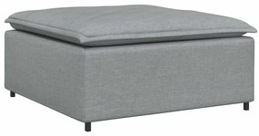 világosszürke moduláris kanapé lábzsámoly modul 100x100x48 cm