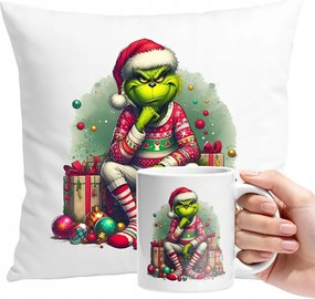 Bögre Párna Szett Vicces Karácsonyi Ajándék Grinch Ajándék Szöveg