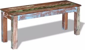 tömör újrahasznosított fa pad 110 x 35 x 45 cm