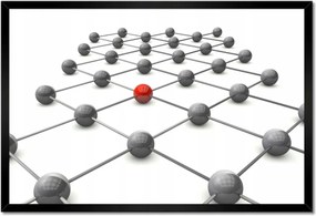 Poszterek keretben 60x40 Molekuláris kapcsolatok