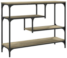 sonoma tölgy színű szerelt fa dohányzóasztal 100x30x75 cm