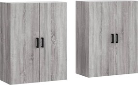 vidaXL 2 db szürke sonoma színű fali szekrény 69,5 x 34 x 90 cm