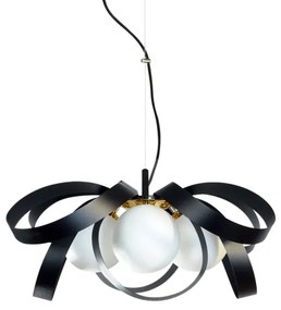 Zuma Line 1139 - Csillár zsinóron NELA FLAT 4xE14/40W/230V fekete