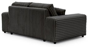Sötétszürke kordbársony kanapé 178 cm Justin – Ropez