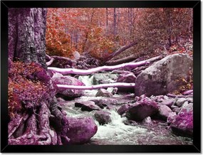 Poszterek keretben 40x30 Lila zuhatag