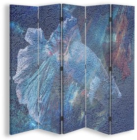 Gario Paraván Secret kék Méret: 180 x 170 cm, Kivitelezés: Klasszikus paraván