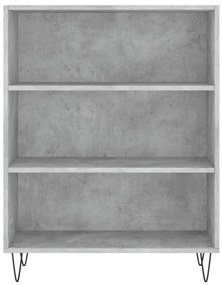betonszürke szerelt fa magasszekrény 69,5x32,5x180 cm