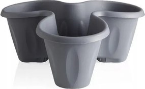 Bama Virágcserép Trifoglio, szürke színű