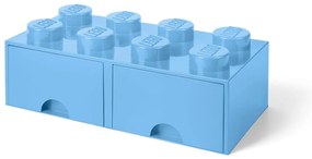 2 fiókos világoskék tárolódoboz - LEGO®