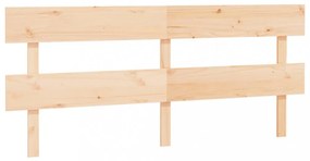 tömör fenyőfa ágyfejtámla 204x3x81 cm