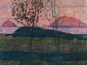 Reprodukció Setting Sun, Egon Schiele