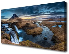Vászonkép falra Vízesés River Landscape 100x50 cm