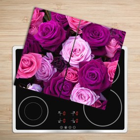 Üveg vágódeszka Roses 60x52 cm