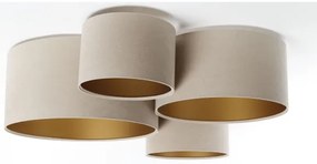 Mennyezeti lámpa SPACE 4xE27/60W/230V bézs/arany