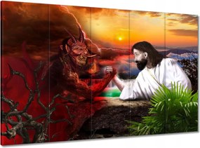 Vászonkép 100x70 Jézus ereje az ördöggel