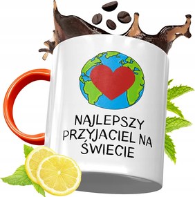 Narancssárga Bögre Barátnő Barátnőjének, fényképes nyomattal