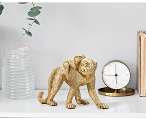 Poligyanta szobor (magasság 18,5 cm) Monkey Mom – Mauro Ferretti