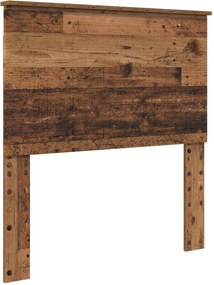 vidaXL Fejtámla fejtámlával Öreg fa 90 cm Faanyag