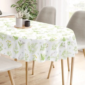 Goldea ovális teflonos terítő - erdei virágok 120 x 160 cm