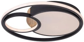 RÁBALUX 71044 LEOLA Modern LED Mennyezeti Lámpa Fekete IP20
