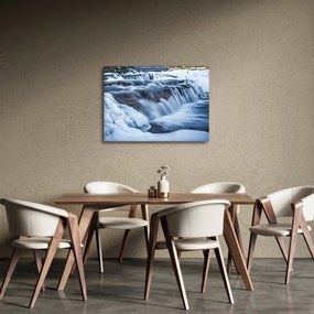 Egy folyó képe télen (70x50 cm)