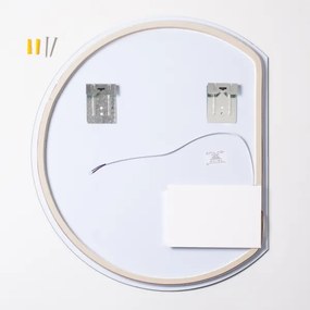 Brilagi - LED fürdőszobai tükör MEZZO LED/18W/230V 60x50 cm IP44 CRI 90 dimmelhető +CCT