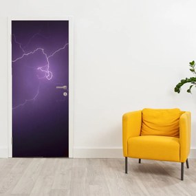 Fotótapéta ajtóra - Villám az égen (95x205cm)