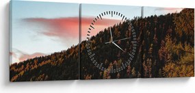 Kép a domb fölött (órával) (90x30 cm)