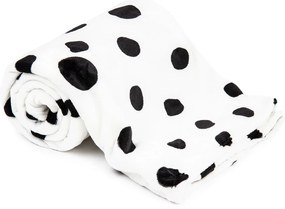 4Home Soft Dreams Dalmata pöttyös pléd fekete fehér, 150 x 200 cm