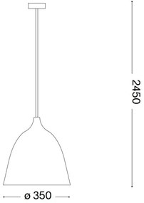 Ideal Lux - Csillár zsinóron HAUNT 1xE27/60W/230V átm. 35 cm bézs