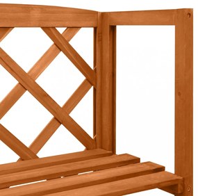 tömör fenyőfa lugasrács polcokkal 55 x 30 x 140 cm
