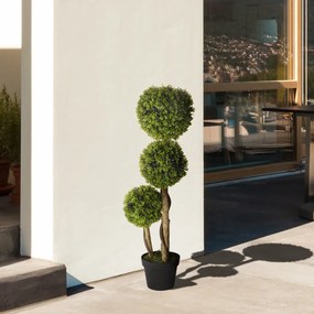 Műnövény, buxus, cserépben 90cm magas