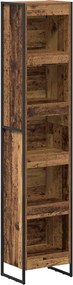 vidaXL Könyvespolc Öreg fa 80 x 30 x 155 cm Faanyag