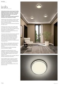 Redo 01-3733 - FRISBI LED mennyezeti lámpa LED/8W/230V IP44 fekete