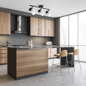 Spotlámpa BEST 3xE14/40W/230V fekete