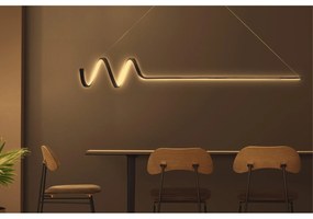 Függőlámpa, Waterwave - Fekete Body, Sárga Light
