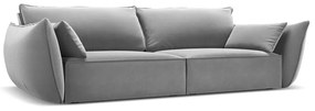 Világosszürke bársony kanapé 208 cm Vanda – Mazzini Sofas