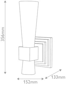 Elstead KRISTY-1WB-DG-OPAL - Fali lámpa KRISTY 1xE27/40W/230V arany