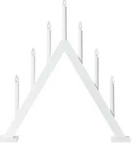 Markslöjd 706225 - ARIELE karácsonyi gyertyatartó 7xE10/3W/230V fehér