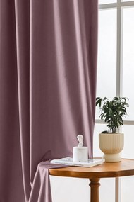 Világoslila VELVET sötétítő függöny 140x270 cm Felfüggesztés: Hullámos sínszalag