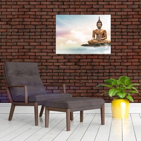 Kép - Buddha vigyáz a földre (70x50 cm)