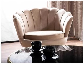 Ionia Velvet fotel, bézs