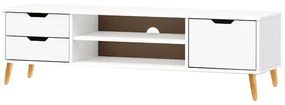 TV-állvány multifunkciós médiaállvány 120x30x40 cm fehér BC-08