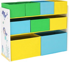 Rendszerező/Polcállvány játékokra, többszínű/mintás, NOMITO TYP 2
