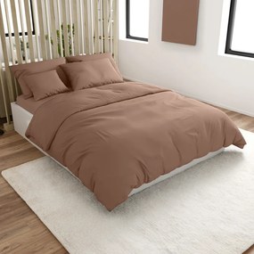 Pamut ágynemű LUX barna hotelzsebbel Ágyneműhuzat mérete: 70 x 90 cm | 140 x 200 cm