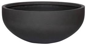 Pottery Pots Morgana virágcserép, vulkánfekete színű, többféle méretben - PotteryPots méret: XXS - 13 cm, ⌀ 30 cm