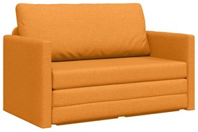 Földi Kanapéágy 2 az 1-ben Sötét Sárga 124x71x78 cm Szövet