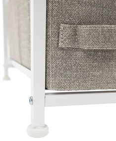 OFELIA szekrény szövet fiókokkal, fehér