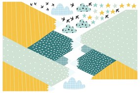 Giant Kid Sticker Scandinavian Mountains Ziska falmatrica - Ambiance