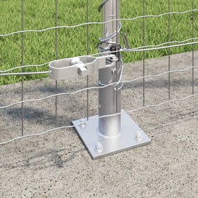 Kerítésoszlopok 104 db-os szett Horganyzott acél